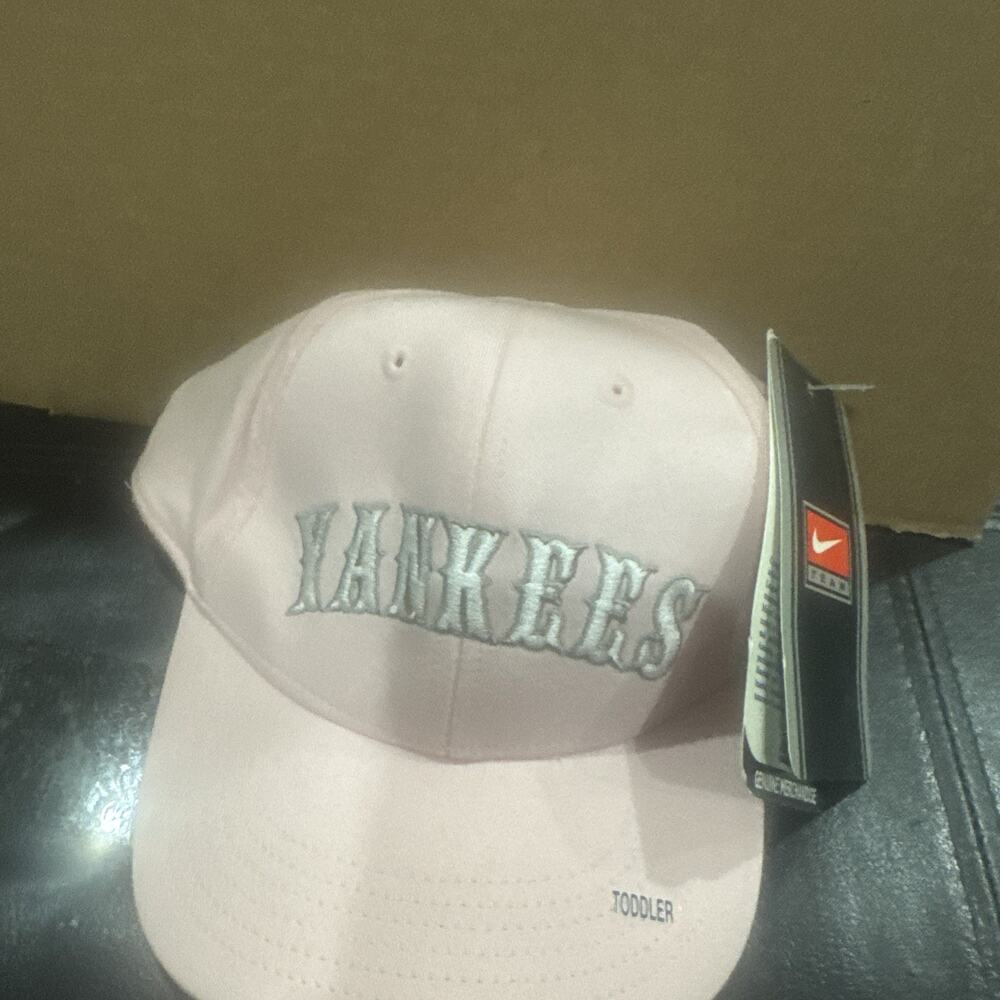 Nike New York Yankees Toddler Pink Cap Hat MLB Baseball Embroidered NWT
